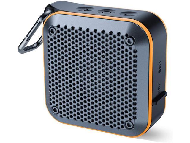 Mini Bluetooth Speaker IPX7 Small Bluetooth Speaker Wireless with FM Radio,Portable Shower Bluetooth Speaker Waterproof with TWS Stereo,Support TF Card+Aux for Bathroom Beach Travel 8 H Play Time 