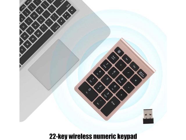 22-Key Number Pad Desktop/PC Computer Compatible with Windows and OS X System for Laptop/Notebook 2.4GHz Portable Number Pad with USB Receiver Wireless Numeric Keypad