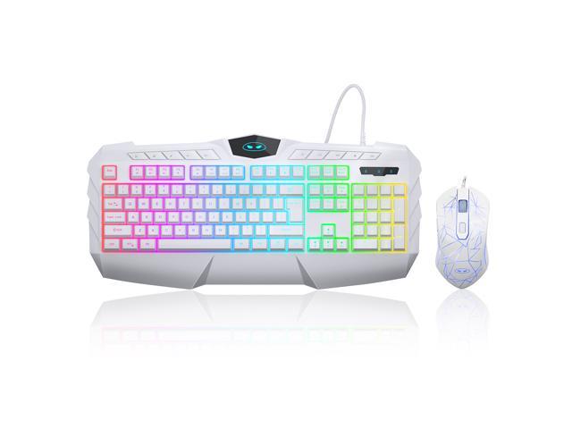 Wired Gaming Keyboard and Mouse Combo for Computer PC Multimedia Gamer MageGee 