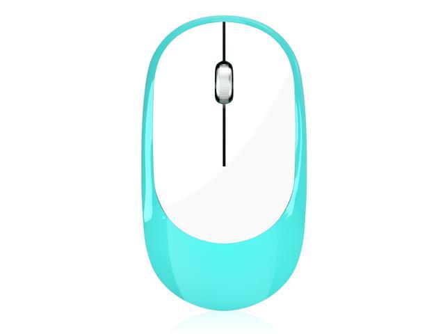 Wireless Computer Mouse Desktop MageGee 2.4G Optical Slim Wireless Mouse with USB Nano Receiver PC Portable Ergonomic Cordless Mouse for Notebook Blue Laptop