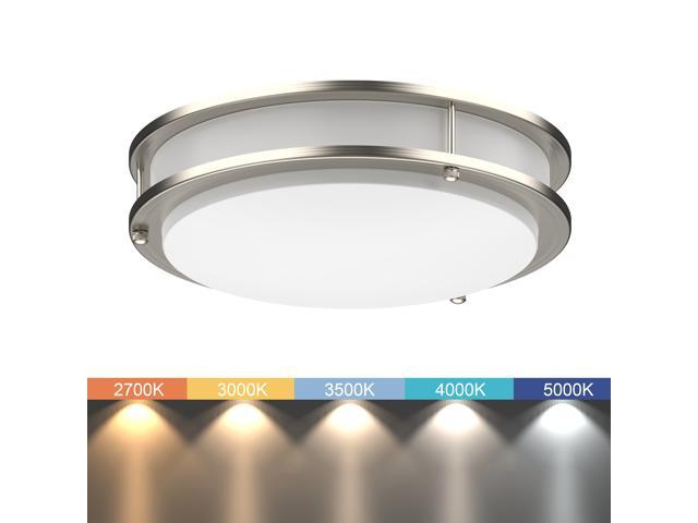 DYMOND LED Ceiling Light | All-in-ONE Adjustable Light Color | Selectable 5- WAY CCT (2700K/3000K/3500K/4000K/5000K) | Double Ring | Dimmable | Flush mount