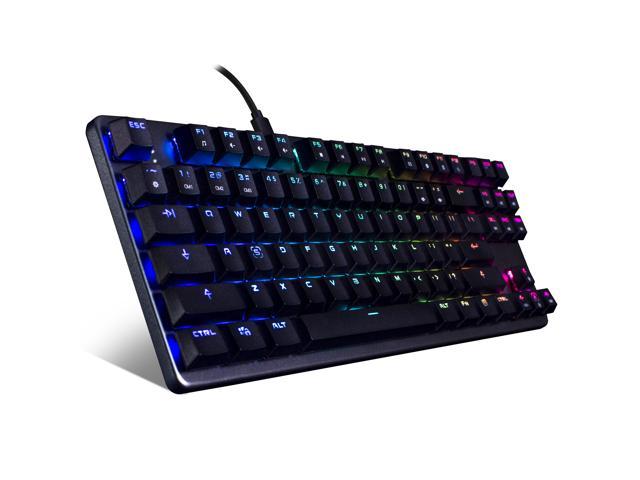 Tecware Phantom L, Low Profile Mechanical Keyboard, RGB LED, Outemu Blue Switch