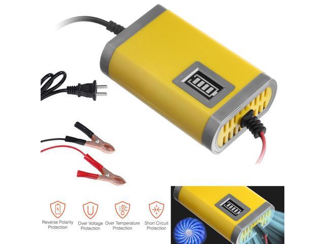 Portable Adapter Power Supply 12V 6A Motorcycle Car Auto Battery Charger US Plug