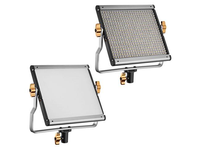 3200-5600K CRI 96 Video Shooting LED Panel with U Bracket Neewer 2 Packs Dimmable Bi-Color 480 LED Video Light and Stand Lighting Kit Includes 75 inches Light Stand for YouTube Studio Photography 