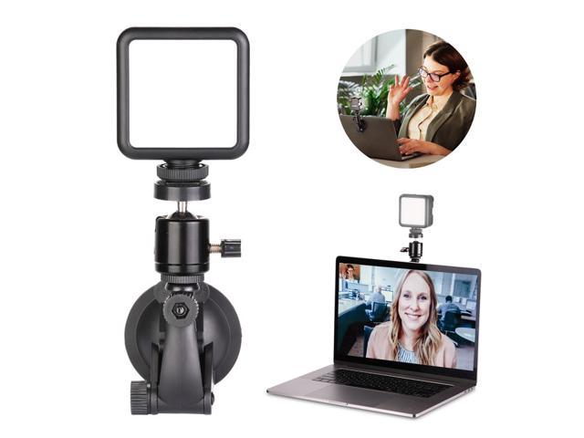 Video Conference Lighting Kit Remote Working Self Broadcasting Live Streaming Dimmable Computer Laptop Light with Suction Cup and Mini Stand Tripod for Video Conferencing Zoom Calls 