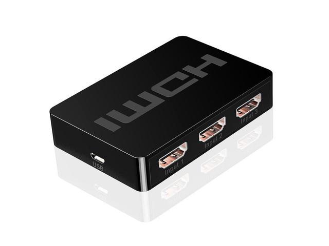 HW-HD301M 3 Port 1080P HDMI Switcher 3x1 HDMI Splitter with Remote Control 
