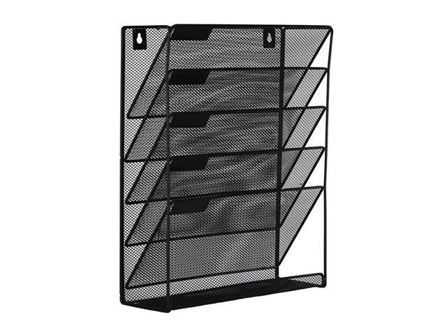 Easypag Mesh Wall File Holder 5 Tier Vertical Mount Hanging Organizer With Bottom Flat Tray Black Newegg Com - Mesh Wall File Holder Easypag Mesh Wall File Holder 5 Tier Vertical Mount Hanging Organizer With Bottom Flat Tray Black Newegg Com - Mesh Wall File Holder