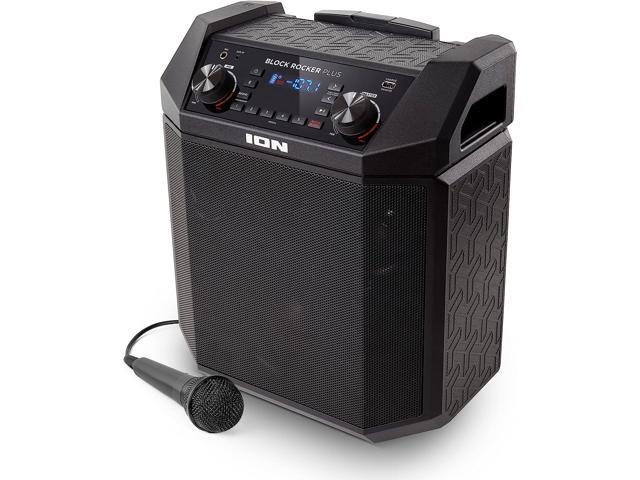 Ion Block Rocker Portable Speaker System with AM/FM Radio Refurbished 