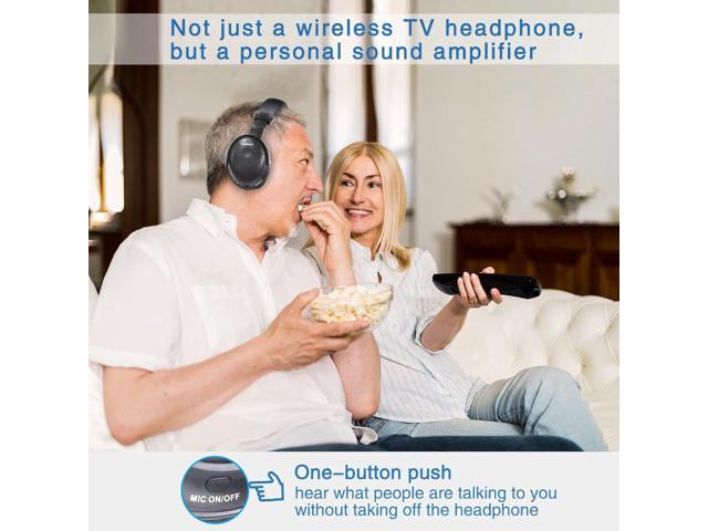 SIMOLIO Wireless Headphones for TV Watching for Seniors, 2.4GHz