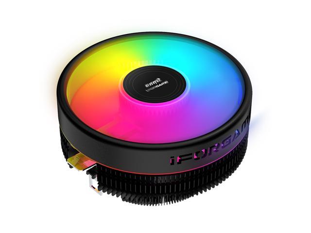 IFORGAME T300 RGB CPU Air Cooler, High Airflow Hydraulic Bearing, PWM Fan, 4pin Motherboard Sync, Computer PC Cooler for Intel/AMD Ryzen Socket