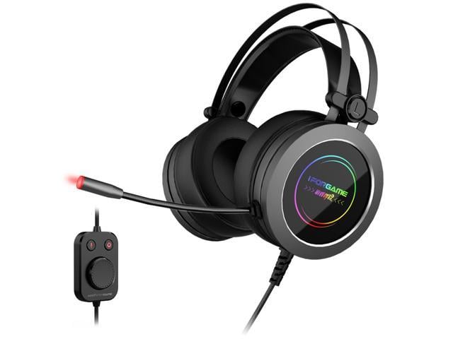 Flash Leer overdrijving IFORGAME G200 Gaming Headset, 7.1 Virtual Surround Sound, Noise Cancelling,  RGB, USB Connector Circumaural Wired PC Gaming Headset for PS4/Switch/Xbox  one, Gray - Newegg.com