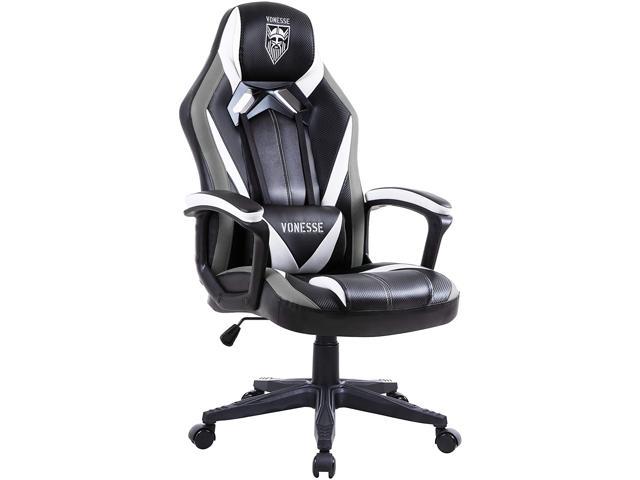 Vonesse Gaming Chairs for Adults, Gaming Chair with Massage, Big and Tall Gamer Chair, Carbon Fiber Computer Chair, Ergonomic Home Office Desk Chairs, Gaming Desk Chair, Video Game Chair for Teens