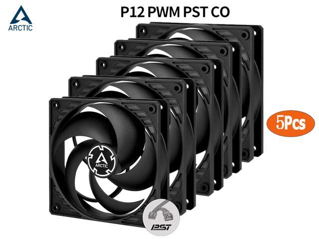 Black PWM Sharing Technology Computer Dual Ball Bearing for Continuous Operation 200-1800 RPM 120 mm Case Fan PST Pressure-optimised ARCTIC P12 PWM PST CO 