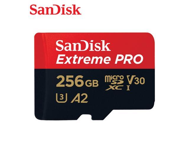Sandisk A2 256GB Extreme PRO micro SDHC Card with Adapter W/170MB/s R/90MB/s V30 UHS-I U3