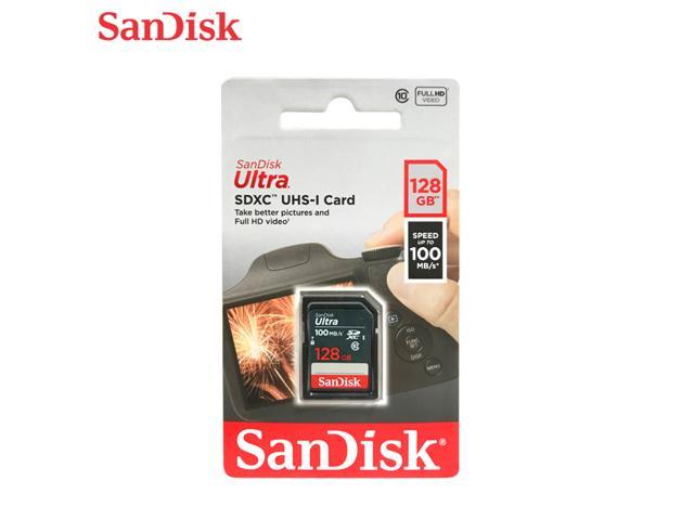 SanDisk SDSDUNR-128G-GN3IN CYU 128GB 9pin SDXC r100MB/s C10 UHS-I SanDisk  Ultra SDXC Memory Card Retail - Newegg.com