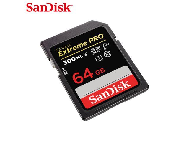 SanDisk 64GB Extreme Pro SDXC UHS-II Memory Card, Speed Up to