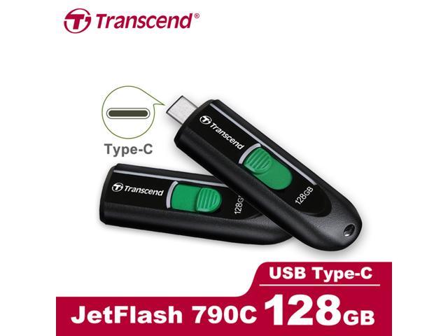 Transcend JetFlash 790C 128GB Retractable Design USB 3.2 Gen1 USB-A ...