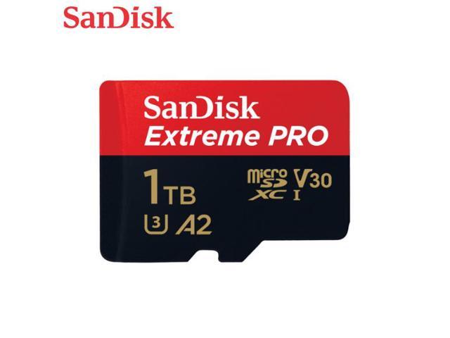SanDisk 1TB Extreme PRO A2 microSDXC Card UHS-I U3 V30 Read Speed up to 200MB/s for 4K UHD Video (SDSQXCD-1T00-GN6MA)