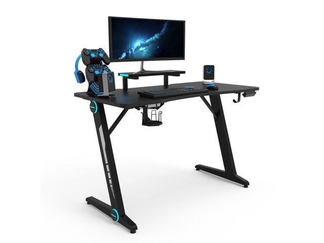 Z-Shaped Gaming Desk Home Office Computer Desk Gamer Workstation with