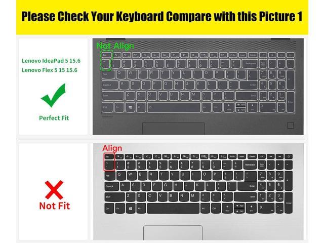 CaseBuy Keyboard Cover for 2020 Lenovo IdeaPad 5 15.6 inch/IdeaPad Flex ...