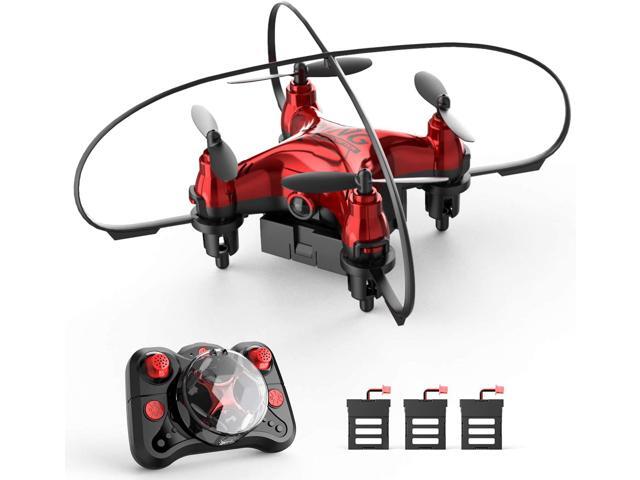 Holyton HT02 Mini Drone for Kids Beginners, Easy Pocket RC Quadcopter with Altitude Hold, 3D Flips, 3 Speed Modes, 3 Batteries, Headless Mode, Protection Guards and Emergency Stop, Gift for Boys Girls