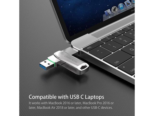 DISAIN 32GB USB C Drive in 1 OTG USB C + USB 3.1 High Speed Dual Memory Stick Durable USB C Thumb Drive Flash Drive for MacBook Pro Air