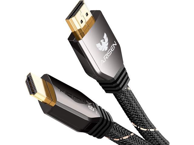 Monitor,PC and More Capshi 8K HDMI Cable,6.6FT Gaming Cable for 2077 Supports 48Gbps,2.1 hdmi Cable,4K/120HZ,8K/60HZ,Dynamic HDR,eARC Compatible for TV 