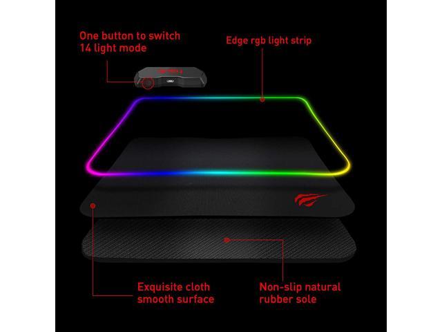 gamenote rgb lighting mouse pad