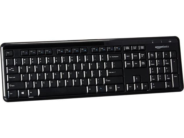 Basics Wireless Computer Keyboard and Mouse Combo Quiet and Compact US Layout Renewed QWERTY