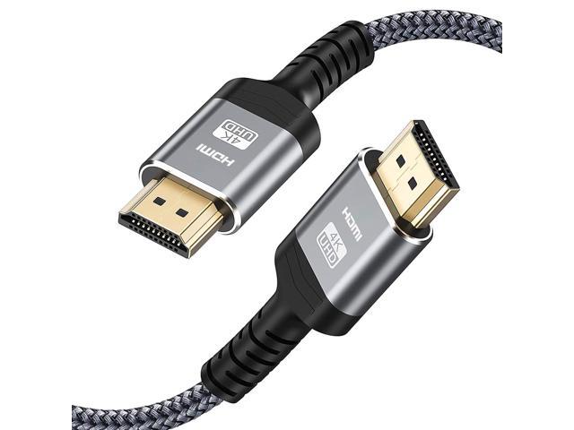 6FT Braided HDMI Cable 1080p@60Hz UHD High Speed+Ethernet HDTV 4K 3D GOLD lot 