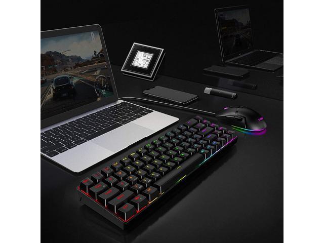 Havit 60% Wireless Mechanical Keyboard and Wired Mouse Bluetooth 