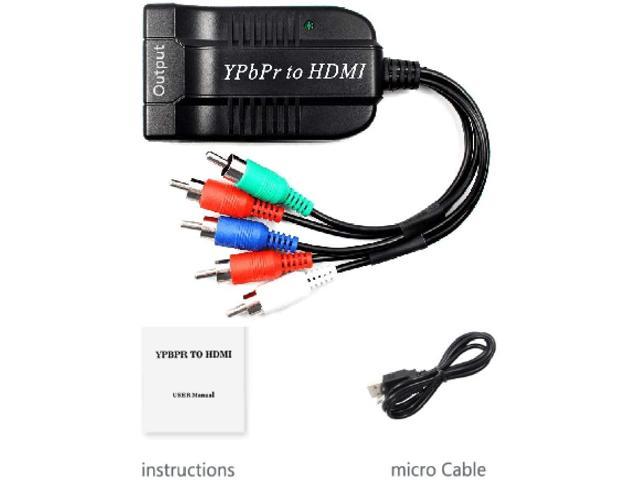 5x1 HDMI/YPbPr RGB/DVI Video 2RCA L-R/Coax/Toslink Audio to HDMI Converter Swi 