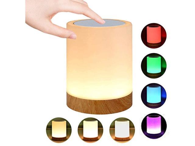 Nationaal volkslied zelfmoord vlees ROYFACC Night Light Touch Sensor Lamp Bedside Table Lamp for Kids Bedroom  Rechargeable Dimmable Warm White Light + RGB Color Changing - Newegg.com