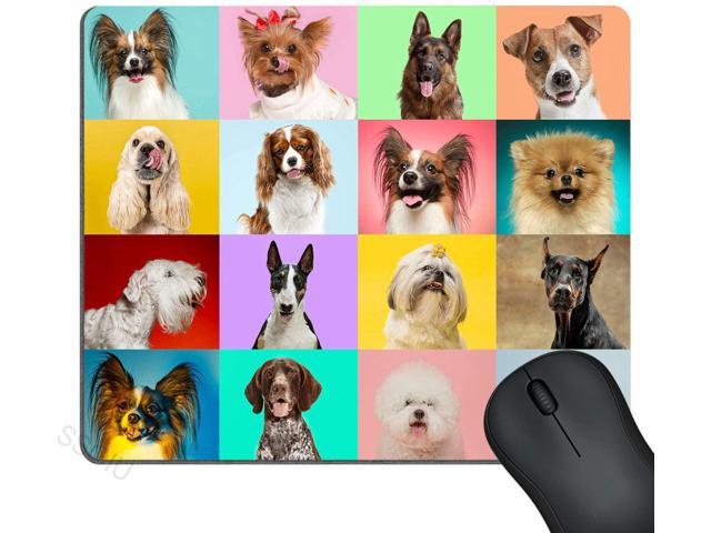 Amcove Cute Dogs Mouse pad Golden Retriever Dogs Puppies Mousepad Non Slip Rubber Gaming Mouse Pad Rectangle Mouse Pads for Computers Laptop