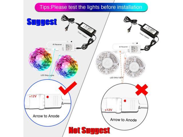 Details about   Daybetter Led Lights Color Changing Led Strip Lights with Remote Controller-60ft 