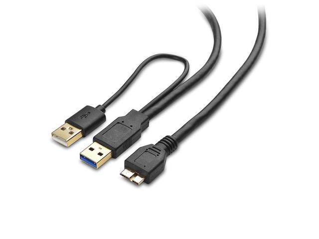 sko resterende samling Cable Matters Micro USB 3.0 to USB Splitter Cable (USB Y-Cable, USB Y Cable)  20 Inches - Newegg.com