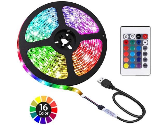 Battery Powered LED Strip Lights DIY Indoor and Outdoor Decor 6.56 ft 2 M New 