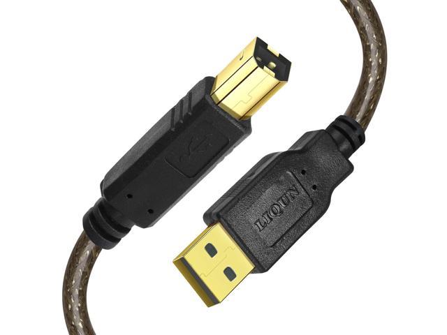 6ft USB Printer Cable for all USB Printers HP EPSON Lexmark A to B USA SELLER 