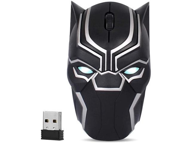 mooi zo droefheid brandwonden Cool Wireless Mouse Iron Man Black Panther Star Lord Ant Man Tree Man  Gaming Mice with USB Unifying Receiver 1200 DPI for PC and Laptops (Black  Panther) - Newegg.com