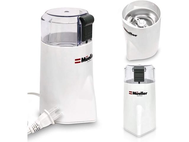 Mueller Austria HyperGrind Precision Electric Spice/Coffee Grinder Mill  with Large Grinding Capacity and HD Motor also for Spices Herbs Nuts Grains  White 