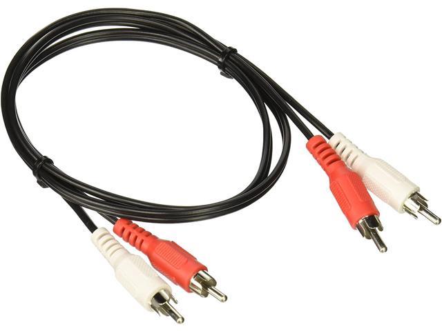 C2G 40463 Value Series RCA Stereo Audio Cable Black (3 Feet 0.91 Meters)