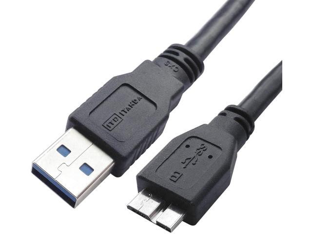 USB 3.0 CABLE A TO MICRO B FOR WD SEAGATE TOSHIBA SAMSUNG EXTERNAL HARD DRIVES 