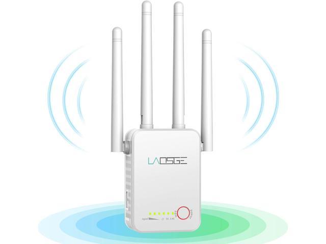 WiFi Extender WiFi Booster Wireless Signal Booster for Home Up to 1200Mbps Dual Band WiFi Range Extender with 2 Ethernet Port WiFi Repeater Covers Up to 2500 Sq.ft and 30 Devices 