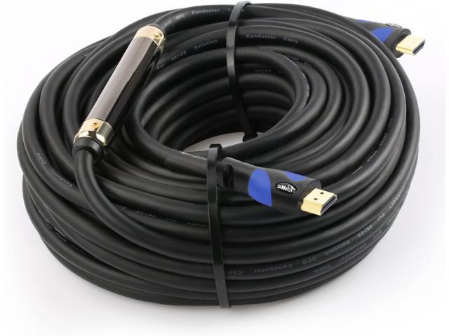 1 Pack 50 Feet Blue Postta HDMI Cable Ultra HDMI 2.0V Support 4K 2160P,1080P,3D,Audio Return and Ethernet 
