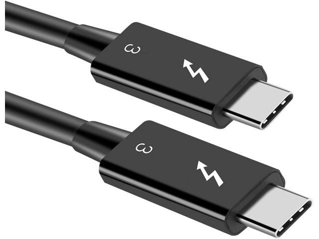 Cablecc 1m Thunderbolt 3 USB-C USB 3.1 Male to Thunderbolt3 Male 40Gbps Cable for PC & Laptop 