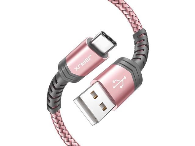 USB Type C Cable 3A Fast Charging [2-Pack 6.6ft] JSAUX USB-A to USB-