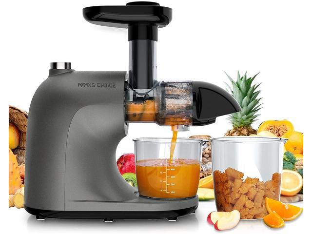 Slow Masticating Juicer Extractor,Wide Chute Cold Press Juicer with Quiet Motor and Reverse Function 