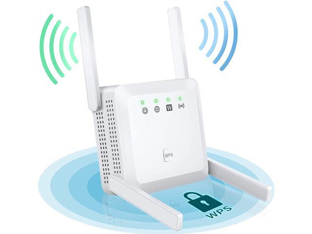 WiFi Booster Stable Network WiFi Repeater Strong Internet Booster for WiFi Wireless WiFi Boosters for The House 4 Antennas 2.4G & 5G WiFi Extenders Signal Booster for Home 1200Mbps WiFi Extender 