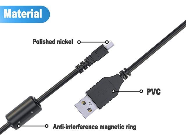 P L cámara digital Cable USB UC-E6 de 1,5 m cable USB Mini-B universal para cámara digital Nikon CoolPix D 