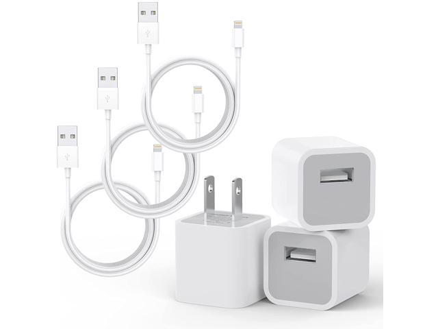 Apple MFi Certified iPhone Charger Cable,PLmuzsz 3Pack Data Sync Charging Cords with 3Pack USB Wall Charger Travel Plug Adapter Compatible iPhone 12 Pro/11 Pro/Xs/XR/X/8/8Plus and More 